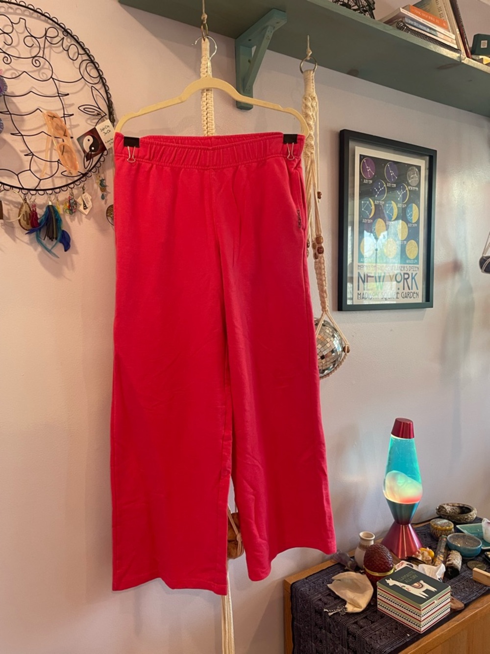 Bebe Hot Pink Baggy Sweatpants
